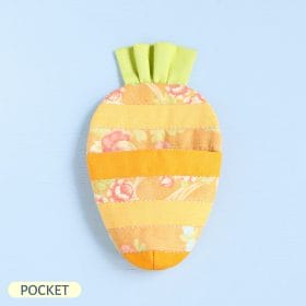Quilted carrot sleeping bag sewing pattern