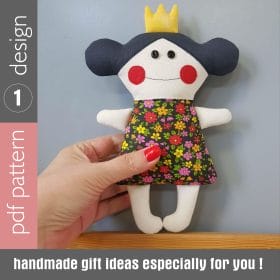 Rag doll sewing pattern