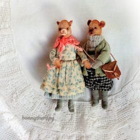 a pair of miniature bears.
