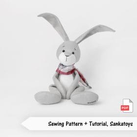 Sewing pattern bunny