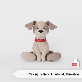 Sewing pattern puppy