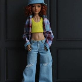 Morphingon doll 13 in realistic denim outfit