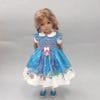 Little Darling smocked blue dress