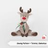 Sewing pattern reindeer Rudolph