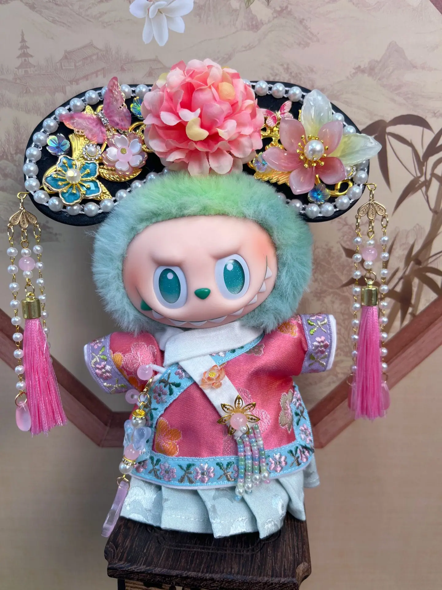 Labubu Chinese princess costume ancient style pink blue 1 b 13.jpg