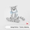 Sewing pattern cat