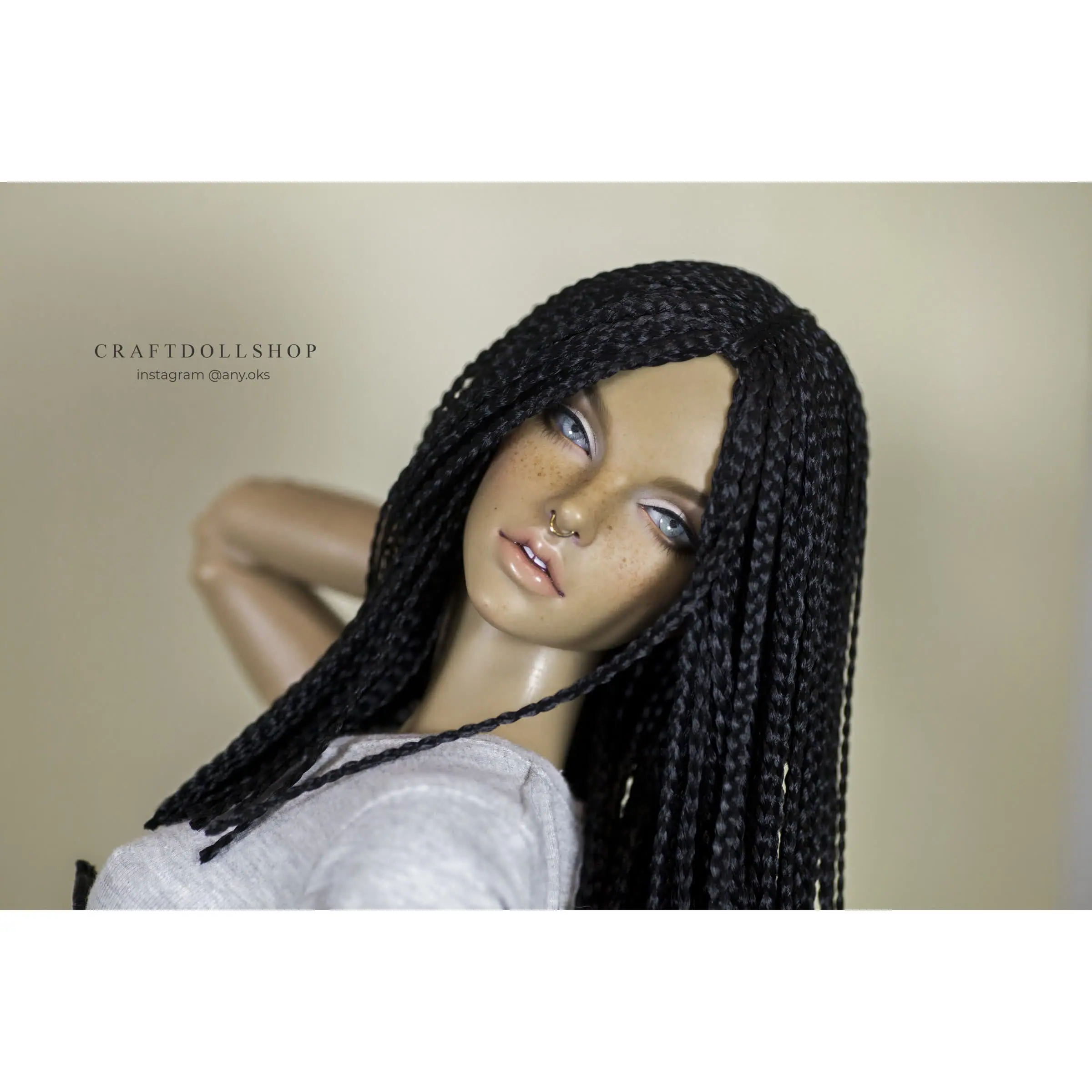 BJD Zi-Zi wig Black, medium long, for head 8-9 (20,5cm) 9 4 2.jpg