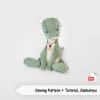 Sewing pattern dinosaur
