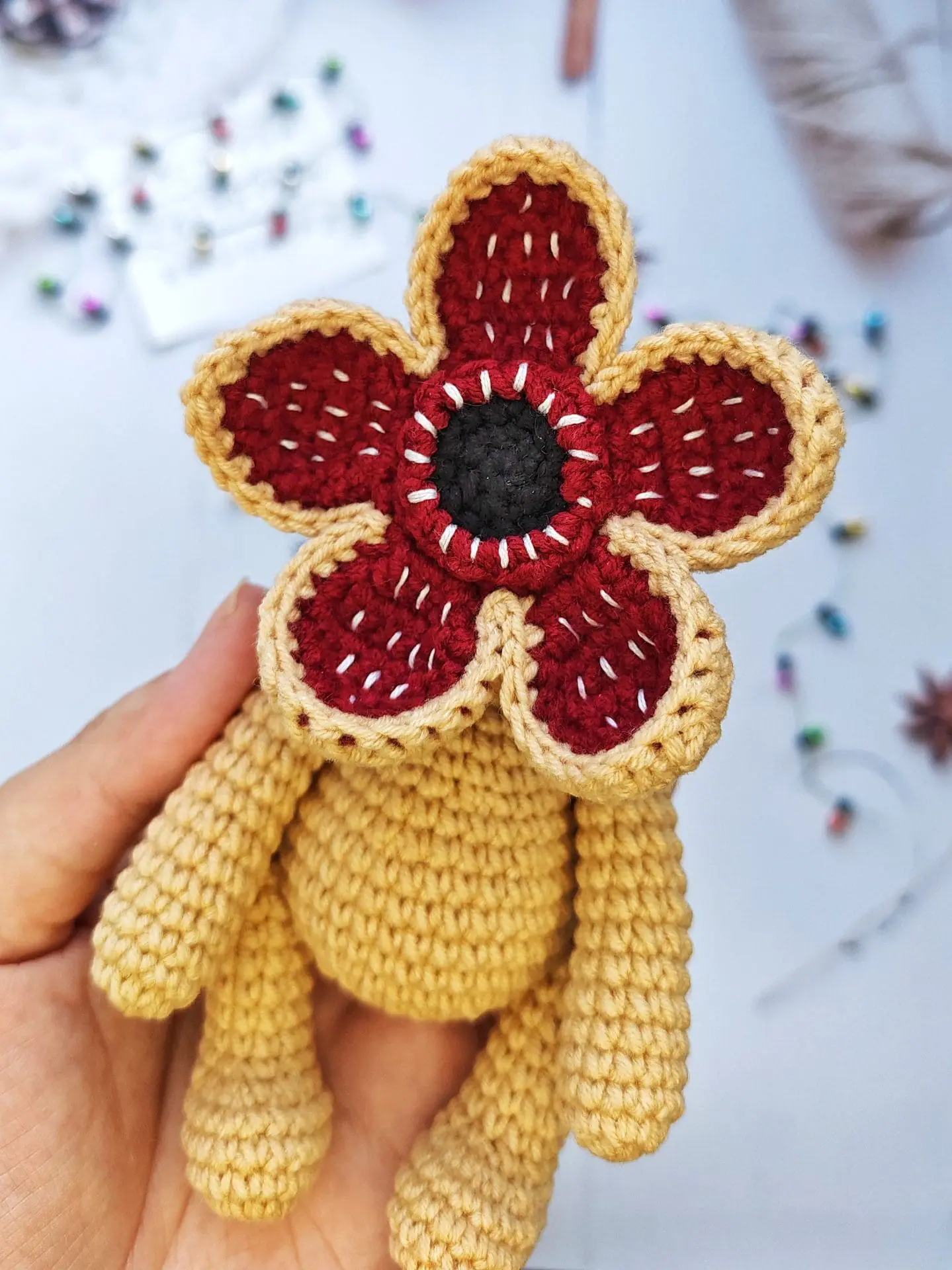 Preorder Demogorgon crochet toy 2 demogorgon-toy-3