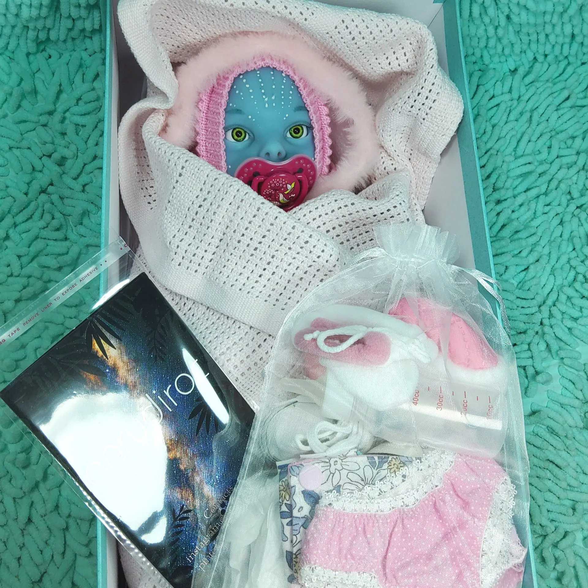 Full Silicone Reborn Doll Avatar Girl 17 Inch 19 Realistic full silicone fantasy reborn baby doll