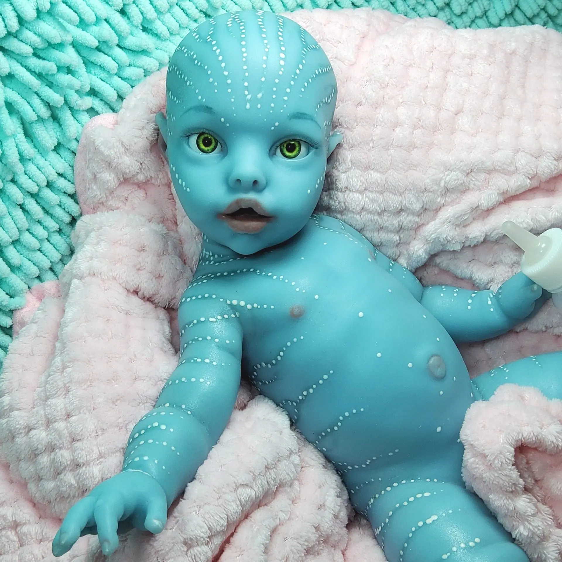Full Silicone Reborn Doll Avatar Girl 17 Inch 16 Avatar silicone reborn baby doll full body view