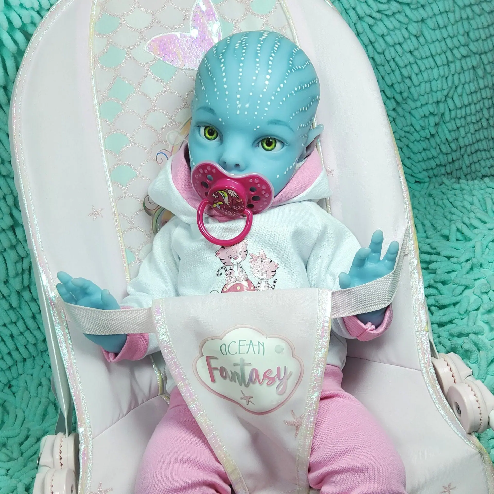 Full Silicone Reborn Doll Avatar Girl 17 Inch 10 Avatar reborn baby doll with clothing sets