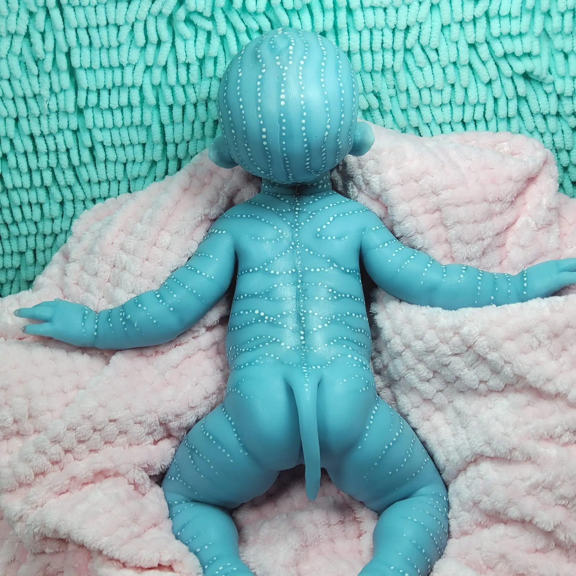 Full Silicone Reborn Doll Avatar Girl 17 Inch 12 Bathable full silicone Avatar baby doll for water play