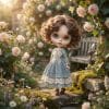 Blythe blue vintage dress