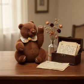 Teddy bear handmade 20cm