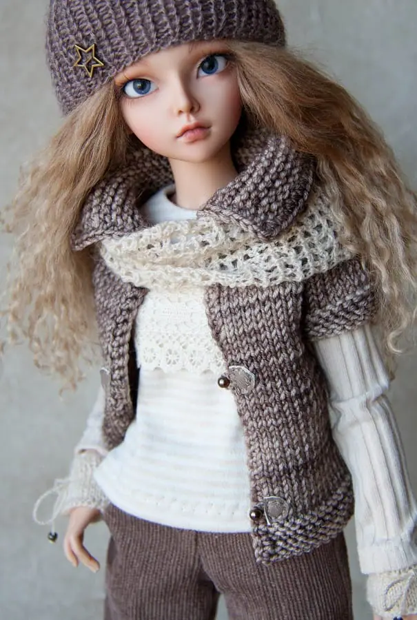Outfit for doll Minifee 16 inches, fashion clothes for BJD.