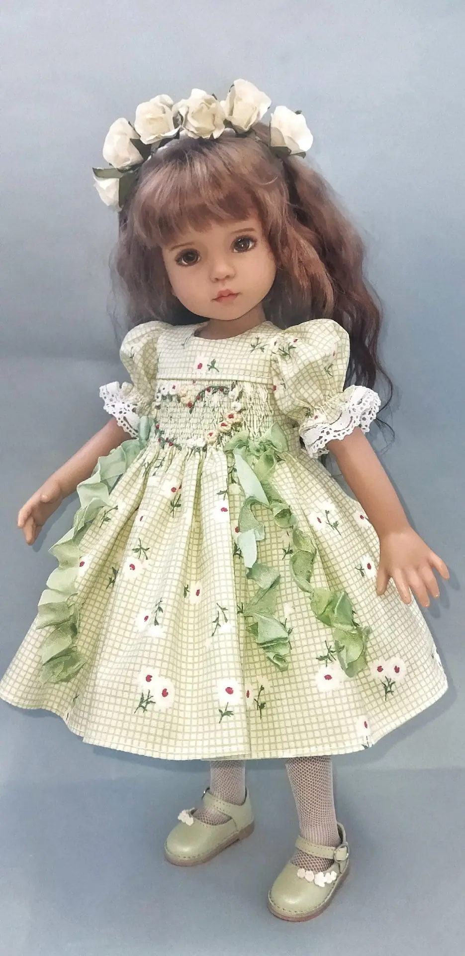 Little Darling green smocked dress with heart embroidery 2 little darling green smocked dress with heart embroidery 3.jpg