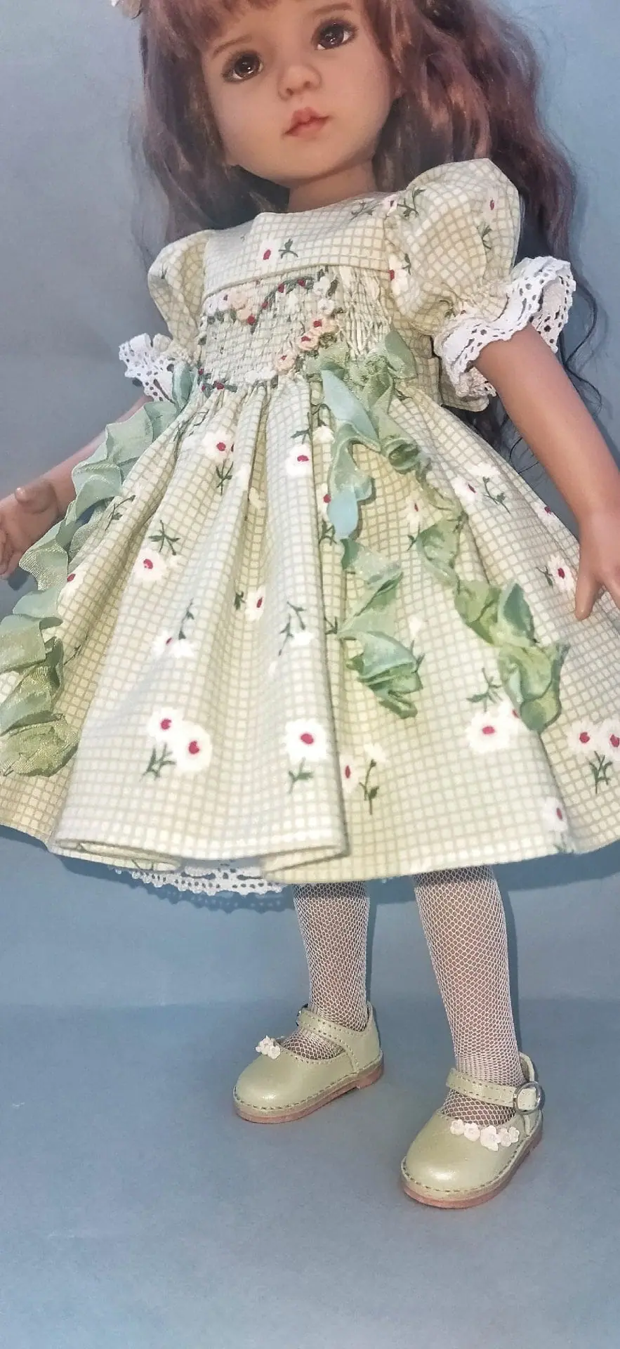 Little Darling green smocked dress with heart embroidery 3 little darling green smocked dress with heart embroidery 4.jpg