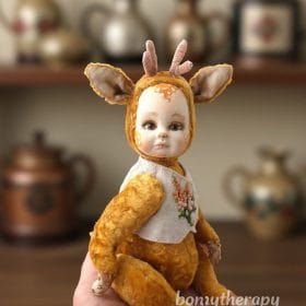 handmade doll the fawn.