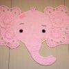 Crochet soft elephant rug