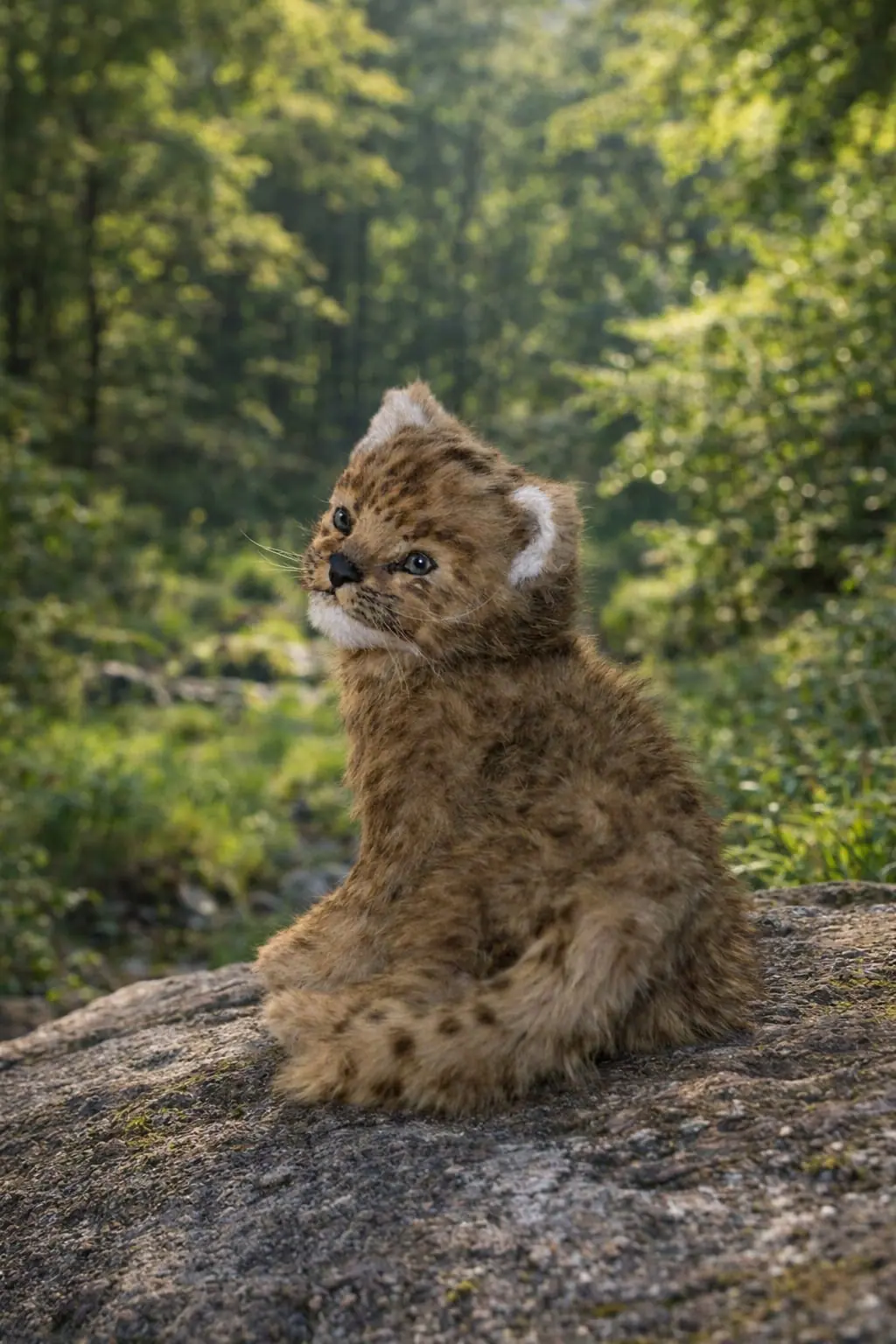 Leo Realistic Leopard Cub Plush