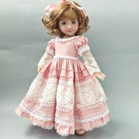 Little Darling doll Dusty Rose Dress