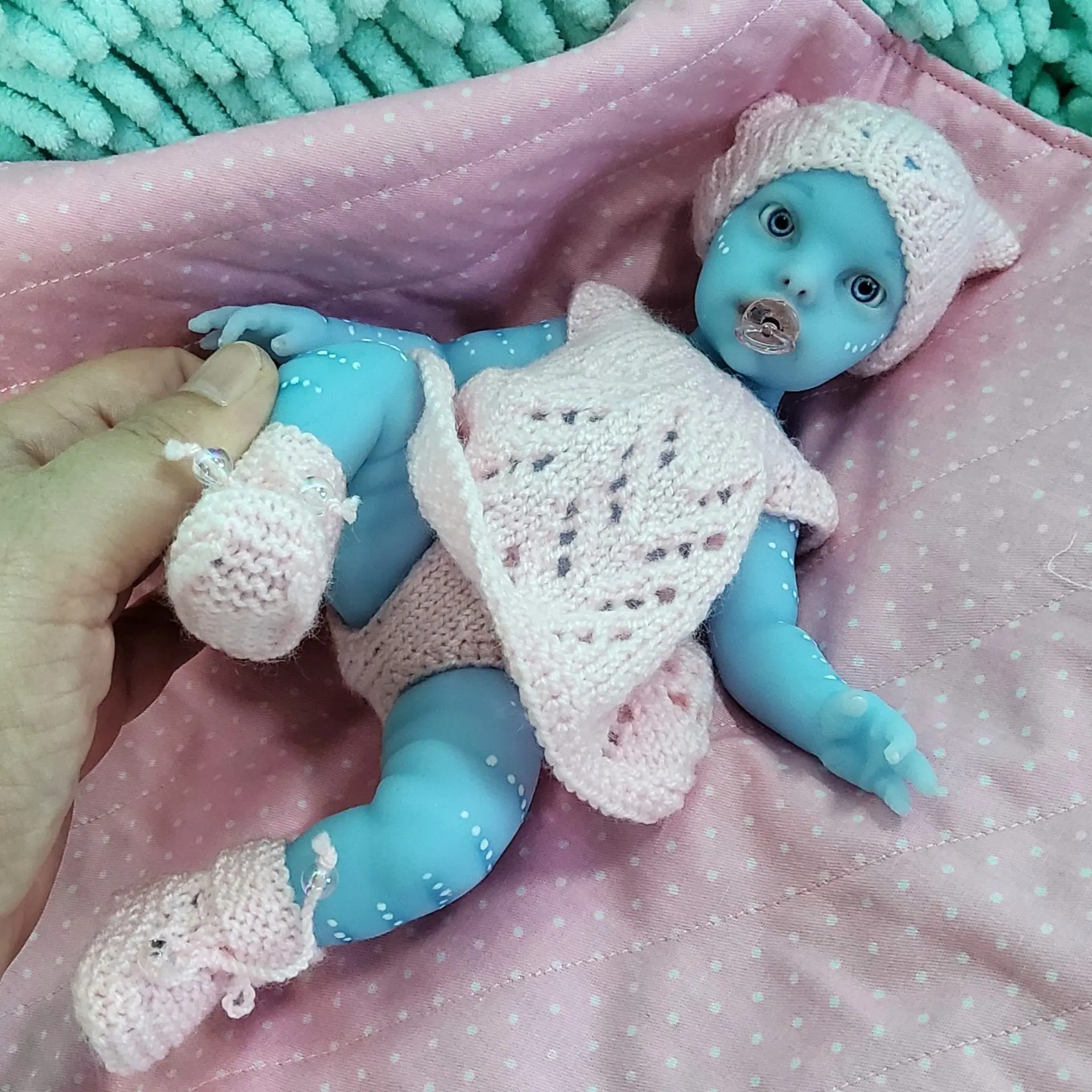 Amazing silicone reborn avatar baby girl 22 cm 5 Playable silicone reborn avatar baby doll