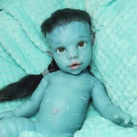 Bathable silicone avatar reborn baby boy doll