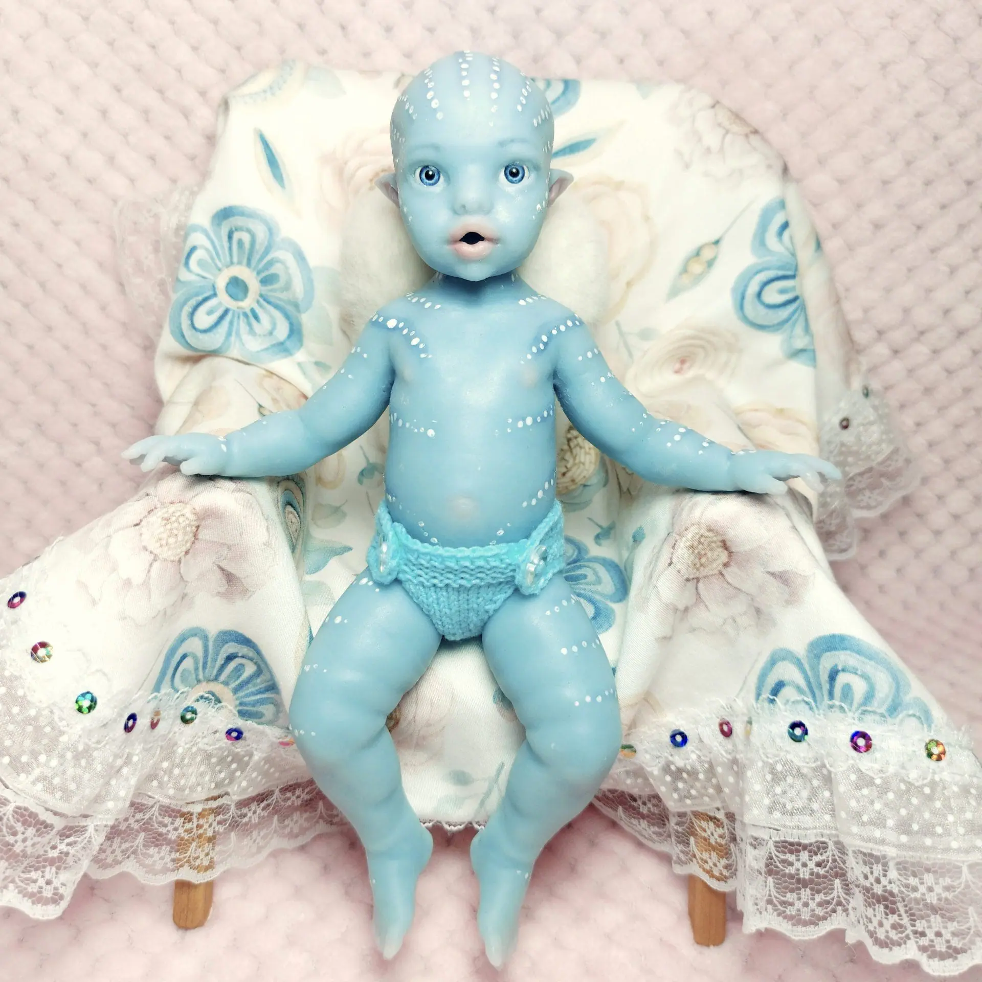 Amazing Silicone Doll Girl Avatar 9 Inches 6 Fantasy silicone avatar baby girl doll