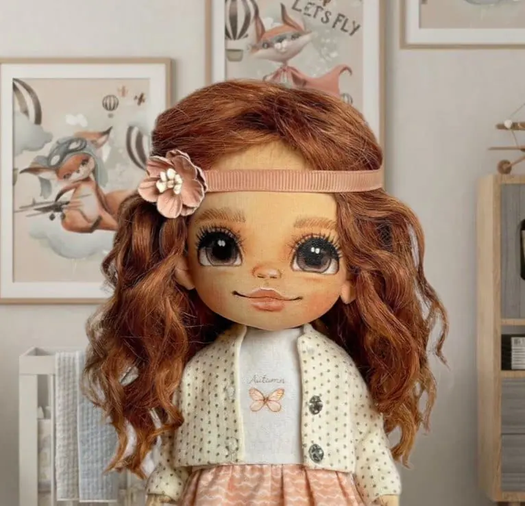 Baby doll Handmade textile beautiful doll Christmas gift 2 img 6458.jpeg