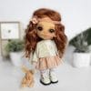 Gold textile doll