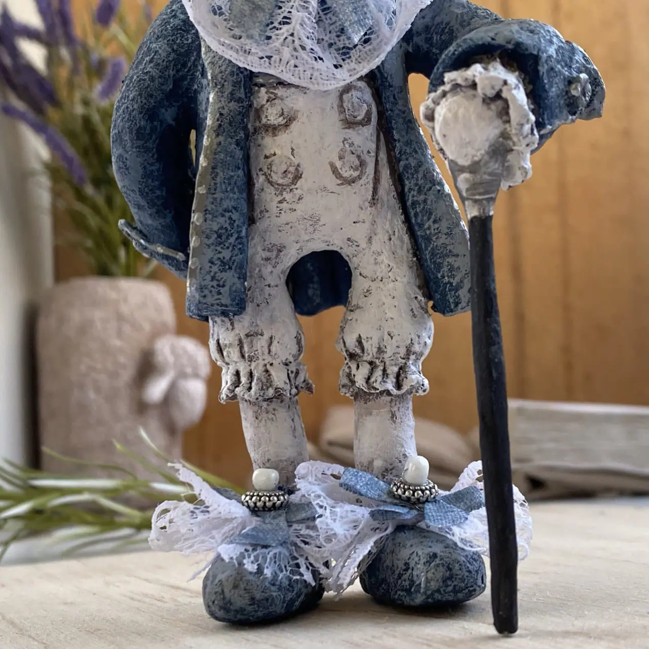 Elegant Ram Art Doll in Primed Textile Suit, Handmade Collectible 4 photo 2025 07 18 12 41 20.jpg