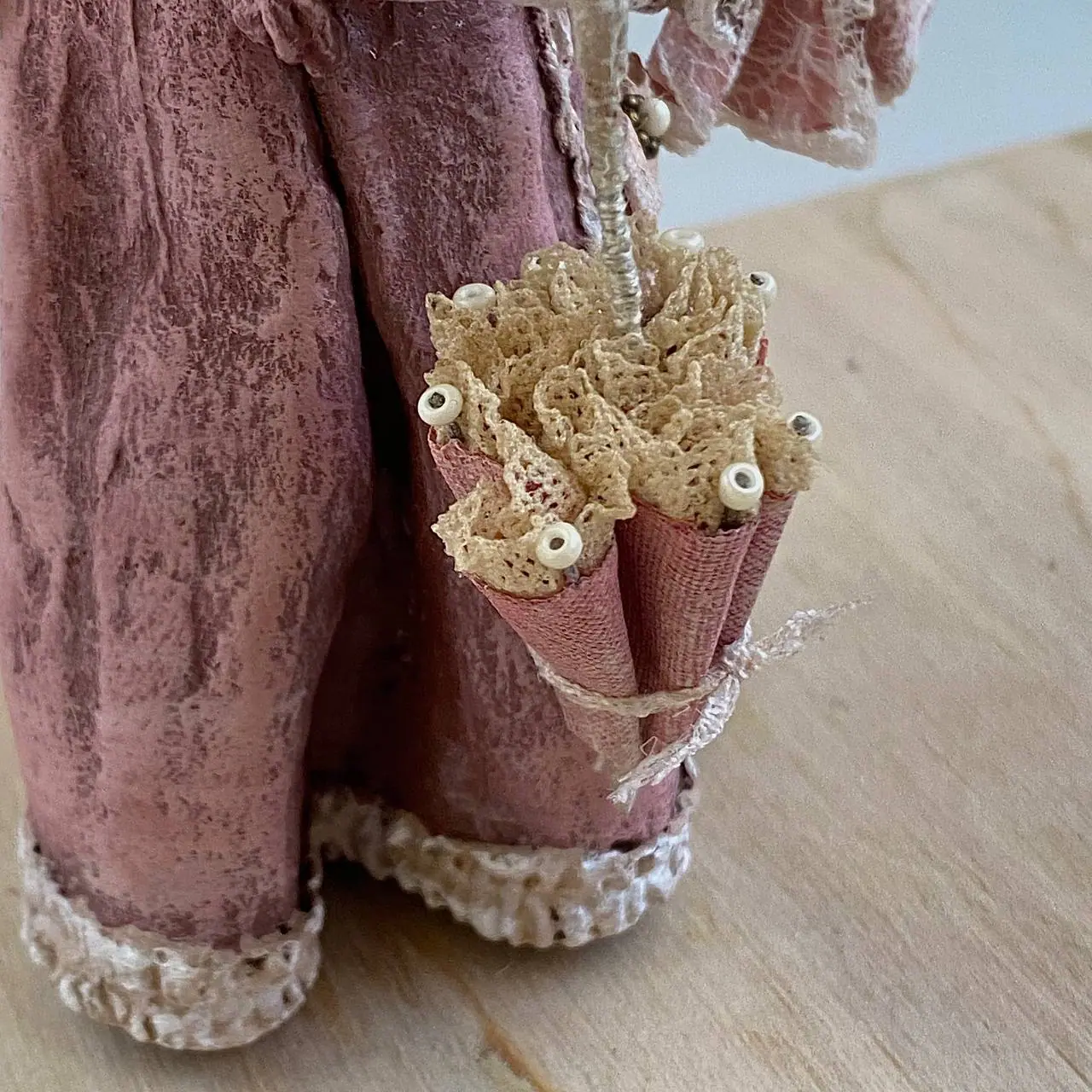Madame Rosa: Hand-Sculpted Vintage Papier-Mache Sheep Art Doll 6 photo 2025 07 18 15 46 38.jpg