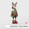 Sewing pattern reindeer Rudolph