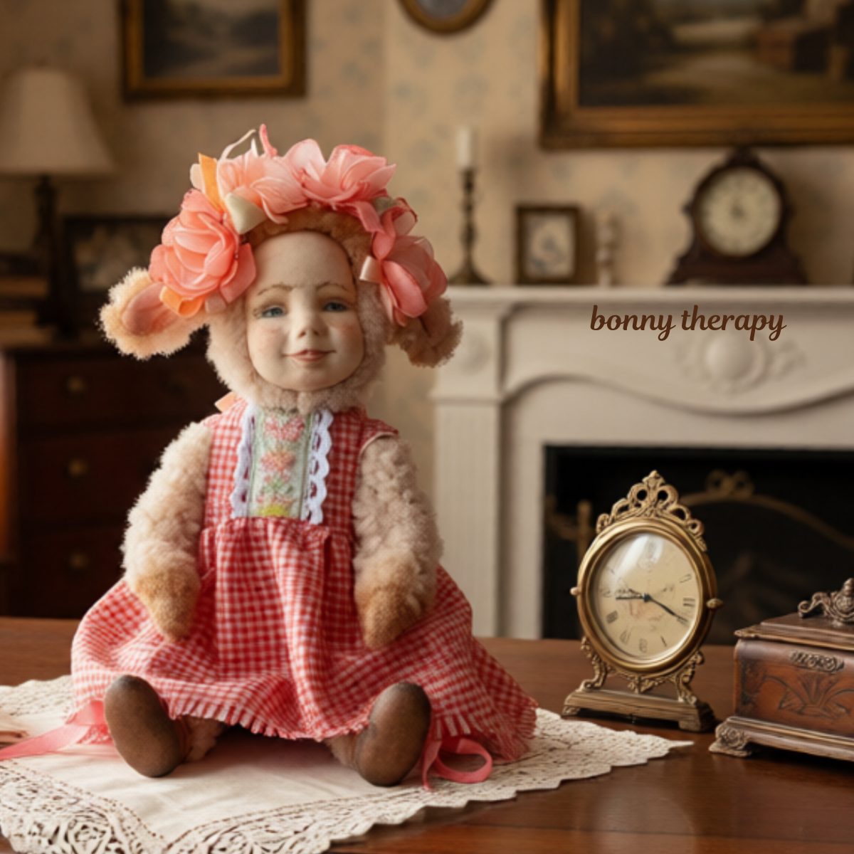 Little curly plush teddy doll. td (2) teddy doll